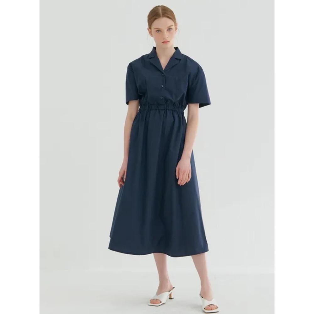 Prologue NWOT Vintage Button Down Tie Waist Dress with Pockets - Black
